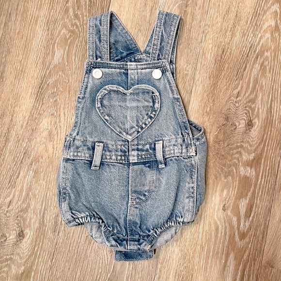 Baby Girl Denim Overalls ♥️ Old Navy - Picture 1 of 2